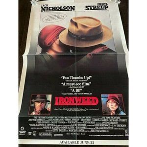 Movie Theater Cinema Poster Lobby Card 1987 Ironweed Jack Nicholson Meryl Streep